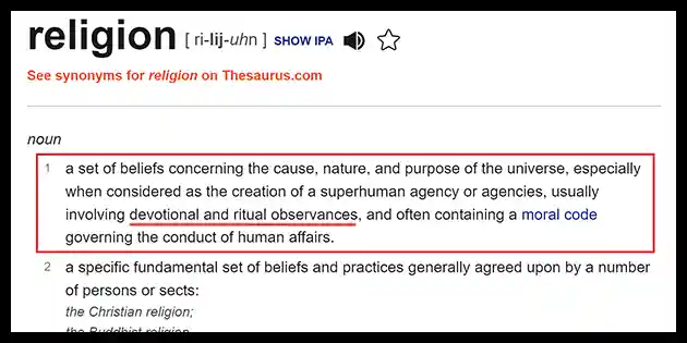 Religous devotional and ritual observances